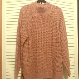 NWOT BDG large dusty pink waffle knit sweater